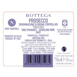 Prosecco DOC Spumante Brut SSC NAPOLI (Limited Edition) - Bottega